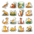 thumbnail image 1 of Aimant de Réfrigérateur Coloré Mignon Aimant de Réfrigérateur Autocollant Magnétique Animal Aimant Décoratif Ludique pour Surface Métallique Tableau Blanc de Réfrigérateur, 1 of 5
