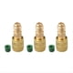 thumbnail image 1 of Adaptador de Latón para Refrigerante R32 R454B, Rosca Hembra de 1/4pulgada A Macho de 1/4pulgada, para Tanques de Refrigerante R32 R454B Divididos., 1 of 7