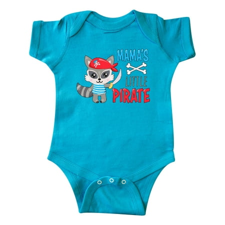 

Inktastic Mama s Little Pirate Cute Raccoon with Sword Gift Baby Boy or Baby Girl Bodysuit