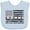 Blue, variant on Inktastic Head and Neck Cancer Awareness- Flag and Ribbon Boys or Girls Baby Bib
