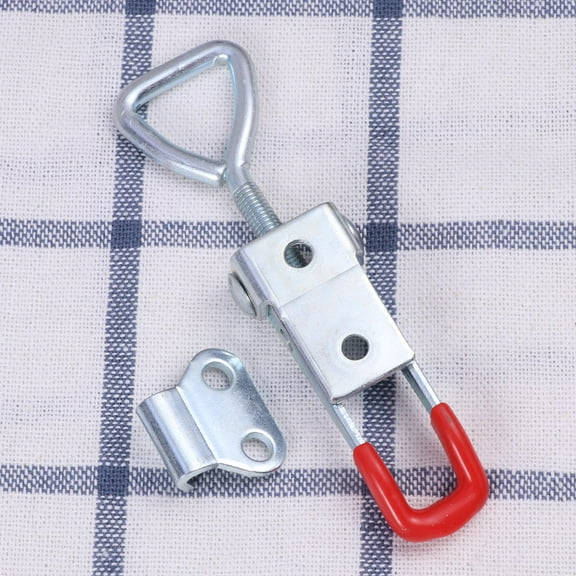 PBPBOX 1Pack Adjustable Toggle Clamp Latch Metal U-shaped Clamping Bar for Cabinet Door Box Case