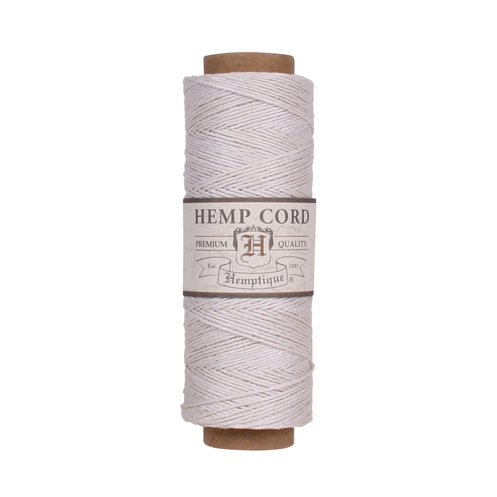 Hemptique Hemp Cord Spool, 10 lb., White