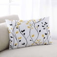 thumbnail image 2 of Yellow Black Leaves Throw Pillow Cover 20 x 26 Inch Decorative Pillow Cover Farmhouse Branches Botanical Lumbar Pillowcase Seasonal Rectangle Cushion Case for Couch Sofa Bed Living Room, 2 of 7