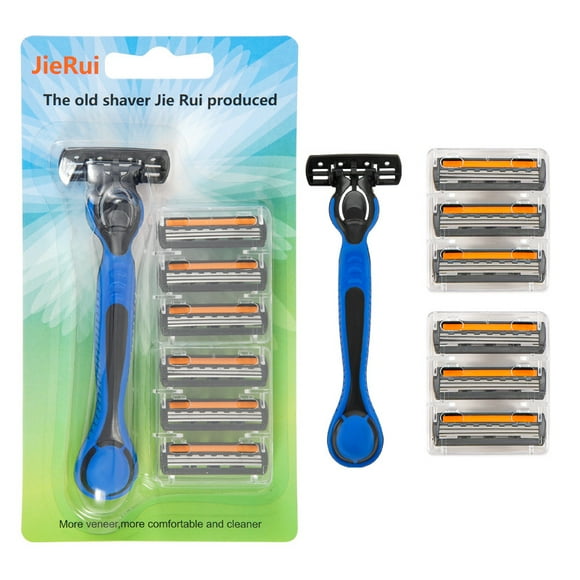 Clean sharp three-layer razor blade old-fashioned razor razor men's razor blade 6 blades