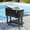 Black, variant on Kadyn 80 QT Cooler Box with Rolling Cooling Bins and Stand Up, Outdoor Cooler for Party, Black