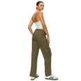 thumbnail image 5 of Cali1850 Women’s Casual Cargo Pants Straight Leg Multi Pockets Streetwear Trousers, 5 of 6