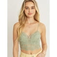 thumbnail image 5 of Made by Olivia Women's Crochet Laced Bralette Crop Cami Top, 5 of 7