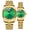 Green, variant on Couple Watches Swiss Brand Golden Watch Men Women Stainless Steel Waterproof Quartz Watch…