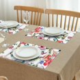 thumbnail image 3 of Pioneer Flower Floral Print Pattern Summer Placemats Table Placemats Set Of 4-Linen Kitchen Washable Placemats Table Mats 12x18 Inch Non-Slip Heat Resistant, 3 of 5