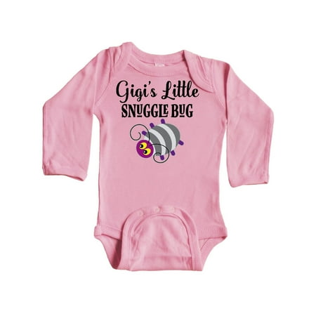 

Inktastic Gigi Little Snuggle Bug Gift Gift Baby Boy or Baby Girl Long Sleeve Bodysuit