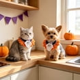 thumbnail image 3 of KKOUHVY Halloween Knitted Pet Collar, Halloween Ghost Cat Dog Knitted Collar, Dog Cat Collars for Kitties Small Medium Dogs Party Outfit, Yellow(M), 3 of 5