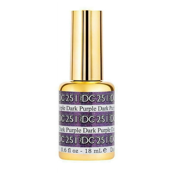 DND - DC UV/LED Soak Off Mermaid Glitters Gel Color - 251 Dark Purple