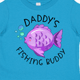 thumbnail image 4 of Inktastic Daddy's Fishing Buddy with Cute Purple Fish Boys or Girls Toddler T-Shirt, 4 of 5