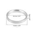 thumbnail image 4 of Unique Bargains 2pcs OD 70.6mm to ID 64.1mm Aluminium Alloy Car Auto Hub Centric Rings Wheel Bore Center Spacer, 4 of 6