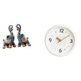 thumbnail image 1 of Figura de elefante,Figuras de elefantes,estatuas,adornos de animales,Escultura coleccionable para dormitorio,decoración del hogar,regalo.,Reloj de pared,Reloj de pared decorativo,moderno y, 1 of 8