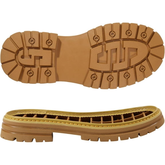 Shoe Replacement Rubber Sole 1 Pair Non-Skid Sole Protector Repair Replacement Shoe Grips for DIY Bottom of Shoes Brown