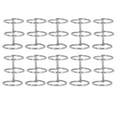thumbnail image 2 of 10Pcs, Stainless Steel Book Rings for Notebook, Photo Album, Scrapbook, 6 Hole, 20 Hole, 26 Hole, 30 Hole Inner Core with 19mm Pitch, Split and Connect Easily, 2 of 7