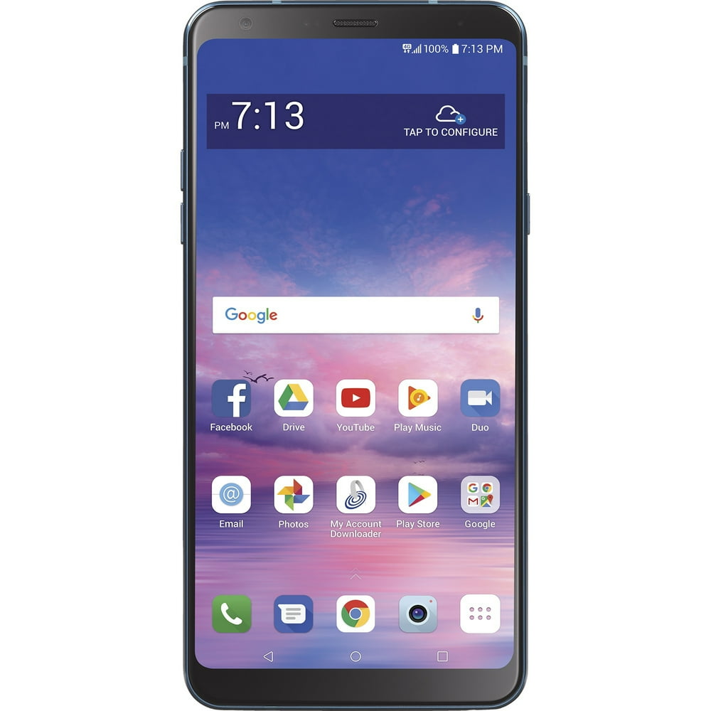 Straight Talk LG Stylo 4, 16GB, Blue Prepaid Smartphone