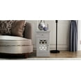 thumbnail image 2 of STYLIVIA 1-Door End Table with Drawer Decorative Panel Dusty Gray Oak 14" W × 22" D × 25" H., 2 of 11