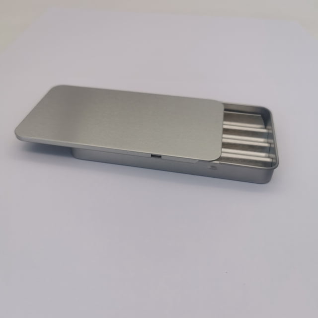 Anti-Opening Children's Lock Push-Pull Box Round Children's Lock Iron Box Hemp Sugar Iron Can Button Sealed Hemp Iron Box