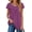 Dark Purple, variant on Fantaslook Womens Blouses Dressy Casual Pleated Tunic Tops Floral Ruffle Sleeve Summer Shirts