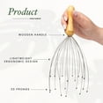 thumbnail image 5 of TADA Beauty Natural Wood Handheld Scalp Massager and Head Scratch Tickler, 5 of 10