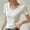 White, variant on Olyvenn Basic Womens V Neck Short Sleeve T Shirt Slim Fit Tees 2025 Summer Y2k Going Out Fitted Tops Sexy Tight Shirts White M