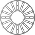 thumbnail image 4 of 22"OD x 8"ID x 3/4"P Hale Architectural Grade PVC Pierced Ceiling Medallion, Antiqued Warm Silver, 4 of 10