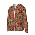 thumbnail image 2 of KLL Rose Mix Leopard 1 Print Men's Women’s UPF 50+ Sun Protection Outdoor Hoodie Jacket Long Sleeve Fishing Hiking Performance Shirt-Medium, 2 of 6