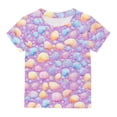 thumbnail image 6 of DeHolifer Girls Tops Summer Trendy Cute Graphic Printed Crewneck Short Sleeve Casual Loose Comfy Tee T-Shirts,7 Years, 6 of 7