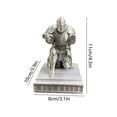 thumbnail image 3 of Décor de Bureau, Support de Stylo Style Chevalier Surface Givrée Structure Stable Rangement de Papeterie Multi-Usage, Décor Festif pour Bureau Porte-Pinceaux de Maquillage Figurine Personnalisée, 3 of 6