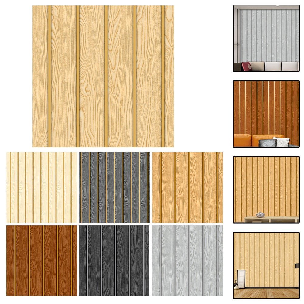 0.53*9.5M Modern Chinese 3D Imitation Wood Grain Wallpaper Decoration Wallpaper