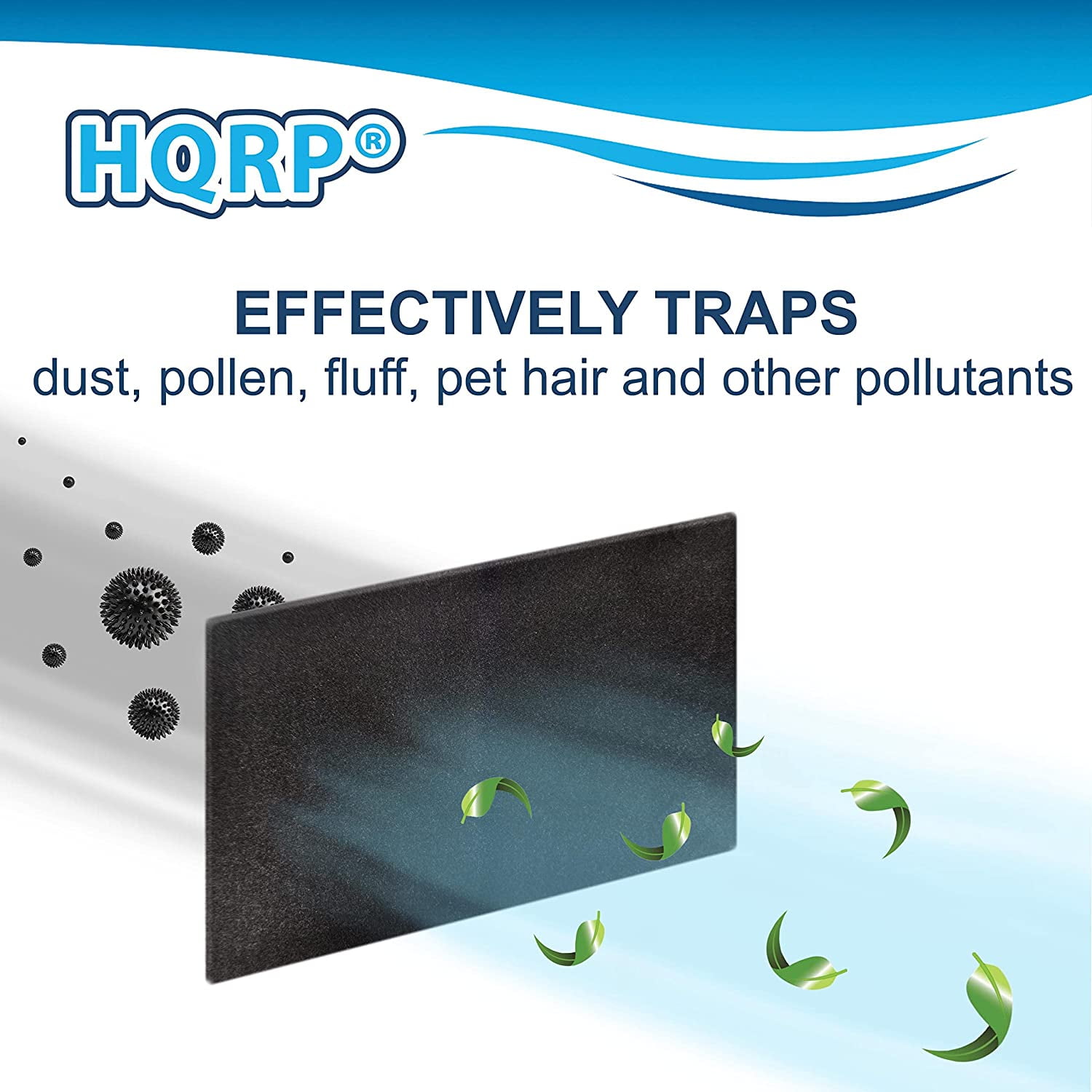 HQRP 4-pack Cut-to-fit Foam Filter for Air Conditioning Unit / Furnace Unit, 24" x 15" x 1/4"