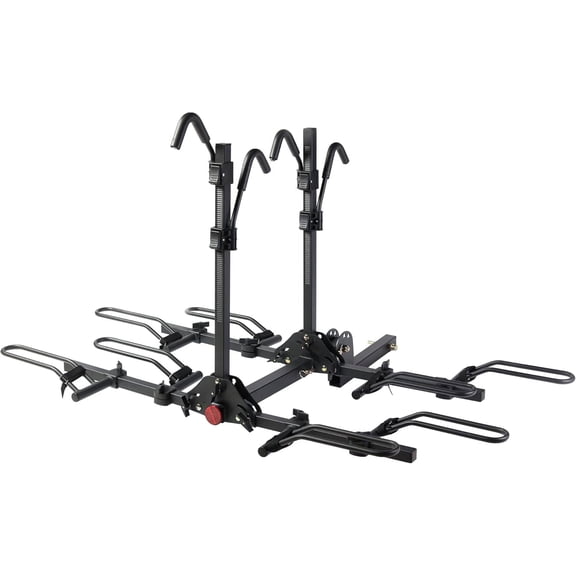 Young Electric 4-Bike Platform Hitch Rack for RV, SUV, Truck - 2 Inch Receiver, 160lbs Capacity