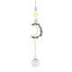 thumbnail image 1 of Crystal Windchime atrapasueños Luna flor lámpara decoración del hogar (verde), 1 of 7