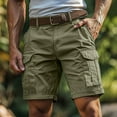 thumbnail image 3 of Gfyviroh Big and Tall Cargo Shorts for Men Button Zip Multi-pockets Shorts Relaxed Fit Casual Hiking Athletic Shorts, 3 of 9