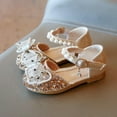 thumbnail image 5 of URMAGIC Baby Girls' Sandals Summer Bling Pearl Crystal Butterfly Princess Dress Shoes for Big/Little Kid, 5 of 11