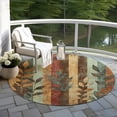 thumbnail image 3 of Dalyn Rugs Machine Washable Indoor/Outdoor Chantille Wheat 8' x 8' Round Rug, 3 of 7