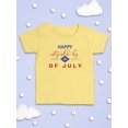 thumbnail image 3 of Happy Independence Day 4Th. T-Shirt Infant -Image by Shutterstock,  12 Months, 3 of 4