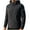 Gray, variant on Men's Outdoor Sport Run Jacket, Solid Color Long Sleeve with Zipper Pockets. Hooded Design, Windproof and Waterproof, Keeps You Warm and Dry During Winter Activities