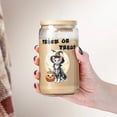 thumbnail image 4 of Trick or Treat Devon Rex Needs Candy Happy Halloween Night 16oz Glass Cup Mug Cat Lover Kitten Owner Gifts Glass Can with Bamboo Lid and Straw - 02020, 4 of 5