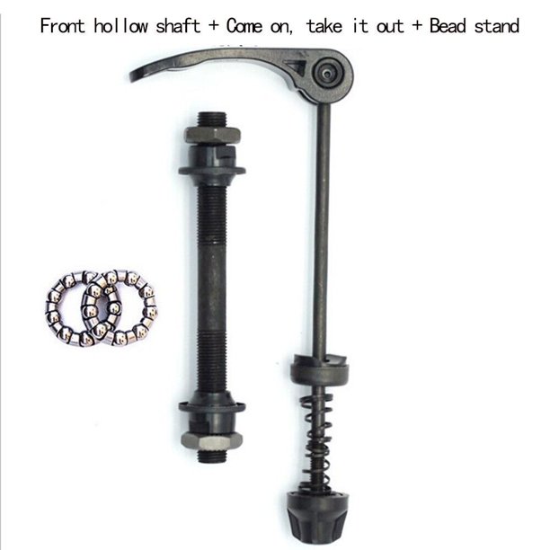 Black Bike AxleQuick Release FrontRearBicycle Axle Wheel Hub For