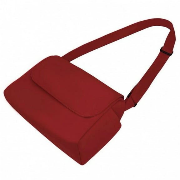 Classic Vintage Messenger Bag - Original Heavyweight Canvas Shoulder Bag-Claret