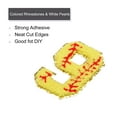 thumbnail image 3 of 5 Pcs Parches de Número de Béisbol para Planchar, 2.8"x1.97" Parches de Número 9 de Chenilla Bordados con Brillo Dorado (Amarillo), 3 of 7