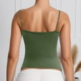 thumbnail image 5 of YUEHUA Women's Double Lined Basic Tank Top Adjustable Spaghetti Straps Sleeveless Camisole Shirts, 5 of 7