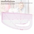 thumbnail image 6 of YAHHU Large Multi Function Garment Making Metric Curve Sewing Ruler, Plastic Pattern Making Ruler for Professional Tailor Craft, Pattern Design, Layout Drawing and Measuring Tools (18.1x7.5 in), 6 of 9