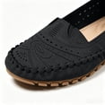 thumbnail image 6 of Women's Orthopedic Leather Loafers Comfortable Lightweight Slip-On Flats Casual Comfort Walking Shoes Moccasins Driving Walking Shoes Black 7.5, 6 of 6