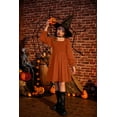 thumbnail image 7 of Arshiner Girls Black Dress Long Sleeve Twirly Funeral Church Tween Fall Winter Dresses Size 12, 7 of 7