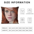 thumbnail image 5 of Rose Leslie - Pillow Cover Case Oatmeal, 5 of 5