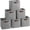 Gray, variant on Storage Crates 6 Pack White/Pink 12.13 x 11.93 x 7.20 Inches